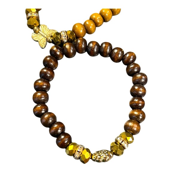 Set of 3 Earthy Beaded Bracelets - Picture 2 of 5